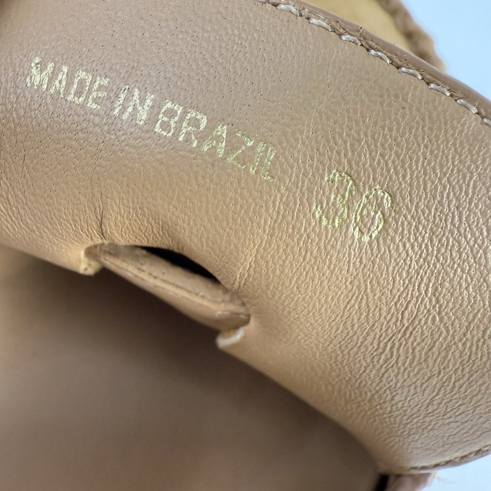 Xirena Suede Beaded Moc Mule Womens 36 Tan Slip-On Comfort Shoe $285 - Picture 8 of 10